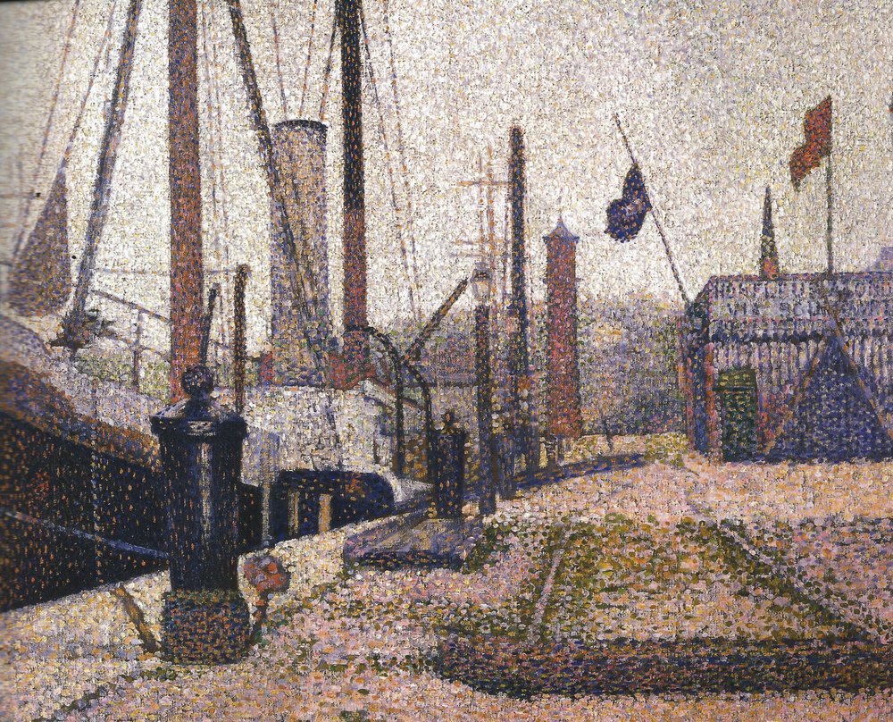 オー・フルールの港(版画) 79/100 Georges Seurat - Pstav v